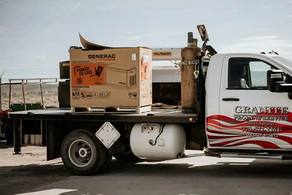 Granite Propane gas service truck