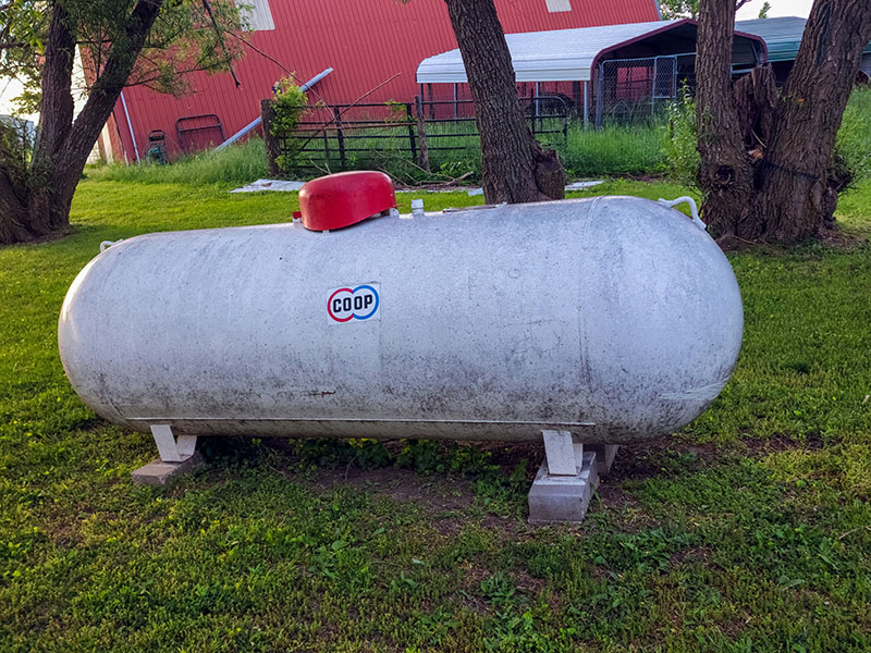 older propane cylinder