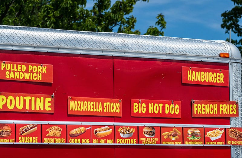 Food truck fried food