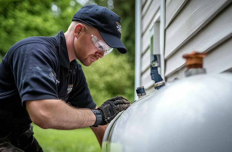 propane tank installation for home